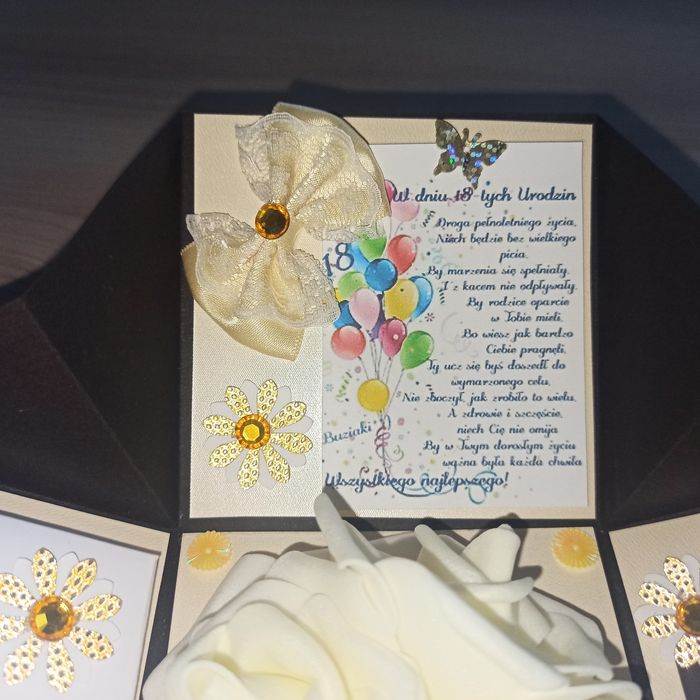 Exploding box pamiątka z okazji 18 urodzin