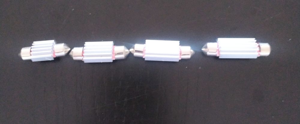 Leds tubulares C5W 31/36/39/41mm alto brilho