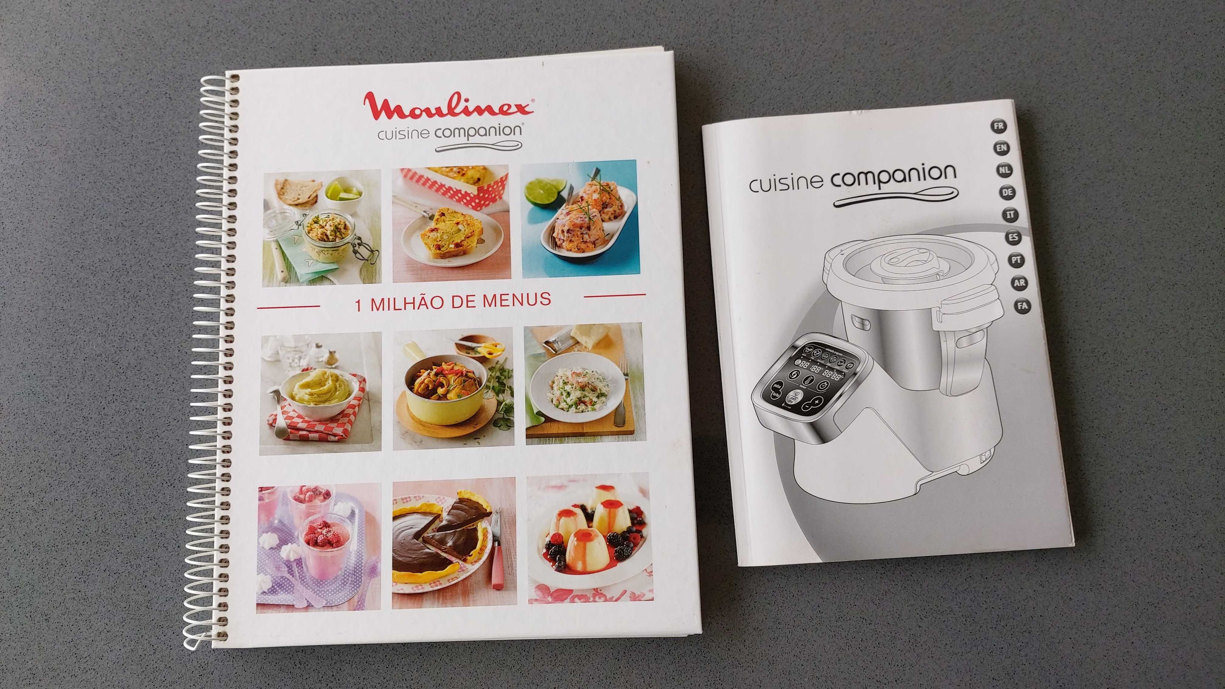 Cuisine Companion Moulinex + todos os acessórios e livro de receitas