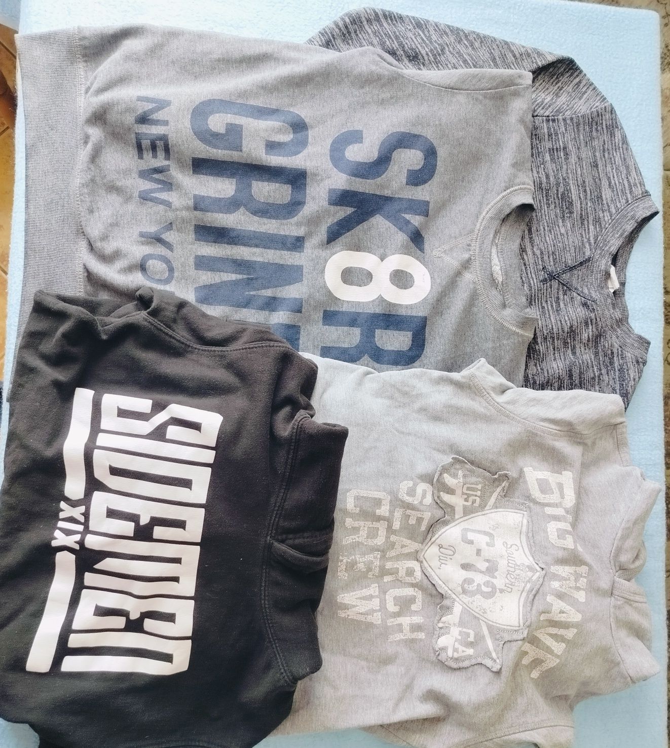 4 bluzy chłopięce 11-12 lat