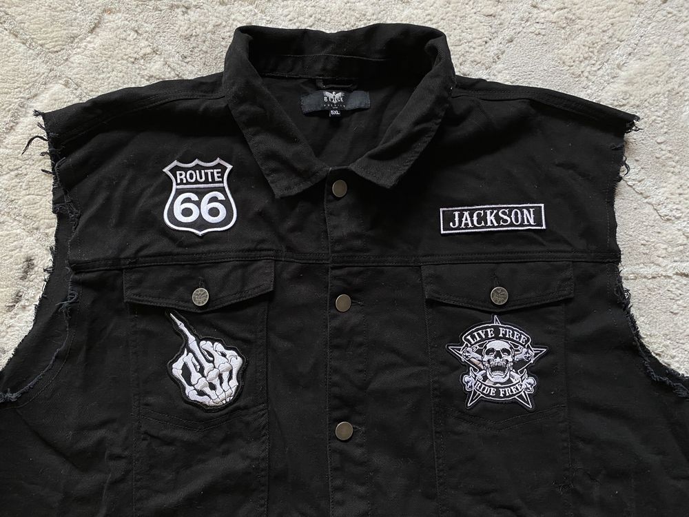 Kamizelka dżinsowa Black Premium by EMP - Life Of An Easy Rider r.5XL