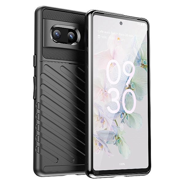Thunder Case elastyczne pancerne etui pokrowiec Google Pixel 7 czarny