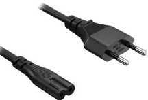 Kabel zasilający ósemka 1m + kabel do drukarki USB 2,0