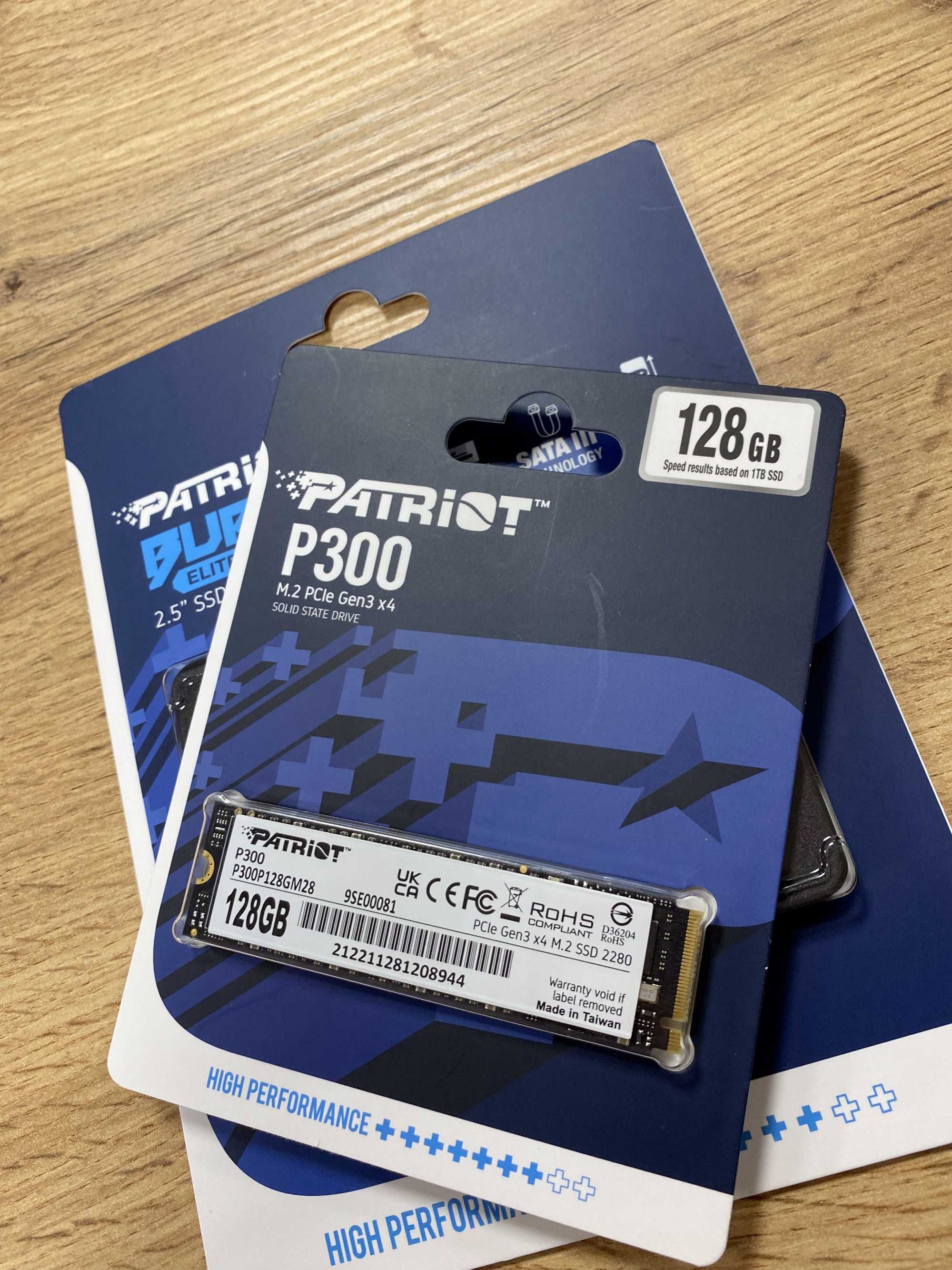 Нові SSD Patriot Burst Elite та P300 на гарантії