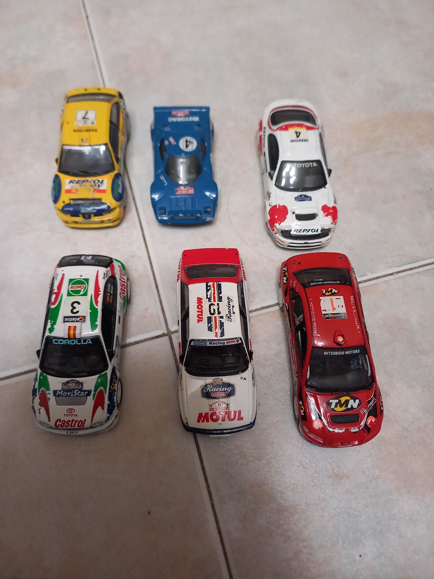 Carros de rally, escala 1/34