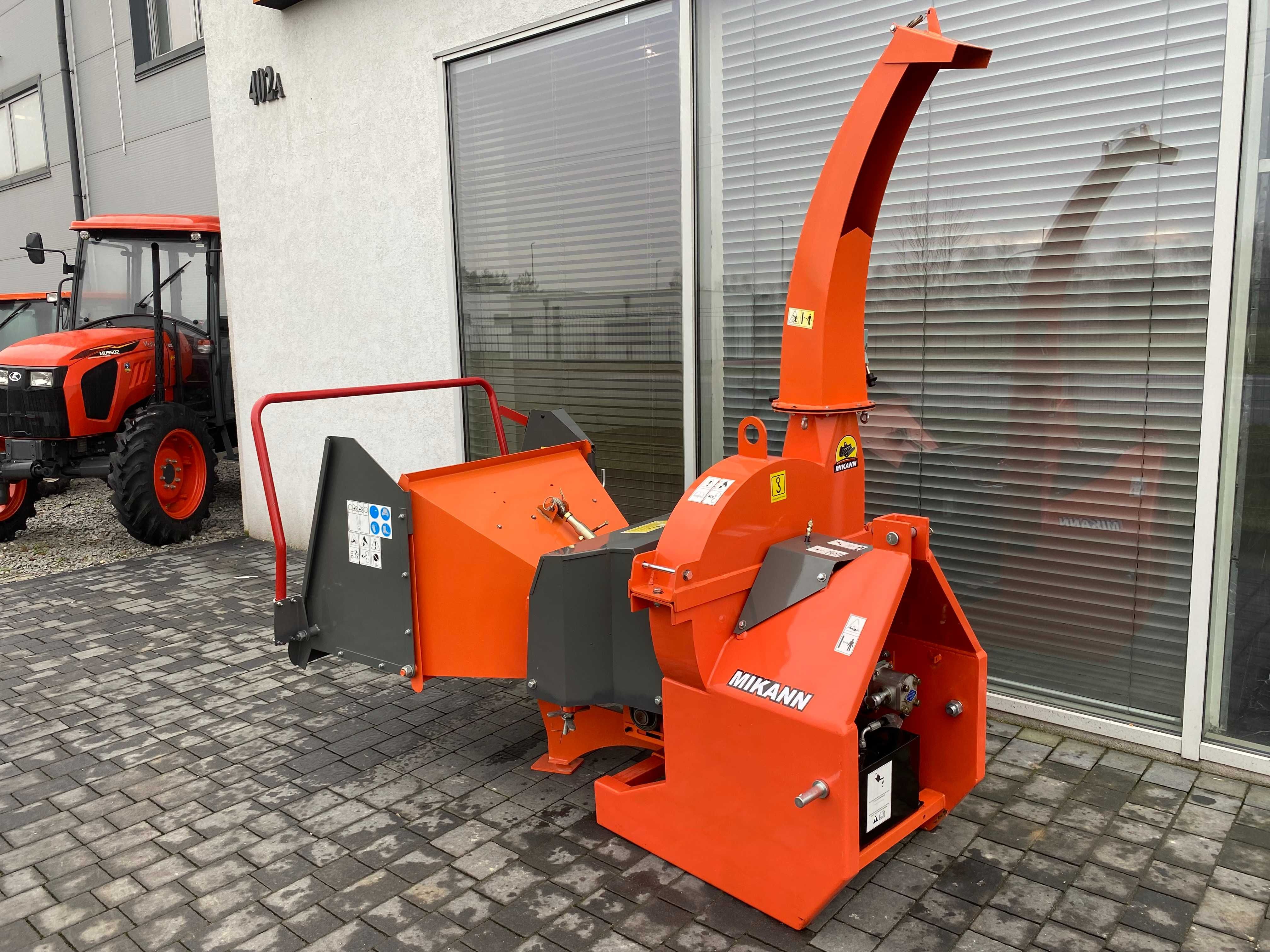 Masywny rębak tarczowy WC72R, rozdrabniacz do gałęzi MIKANN,JAPAN TRAK