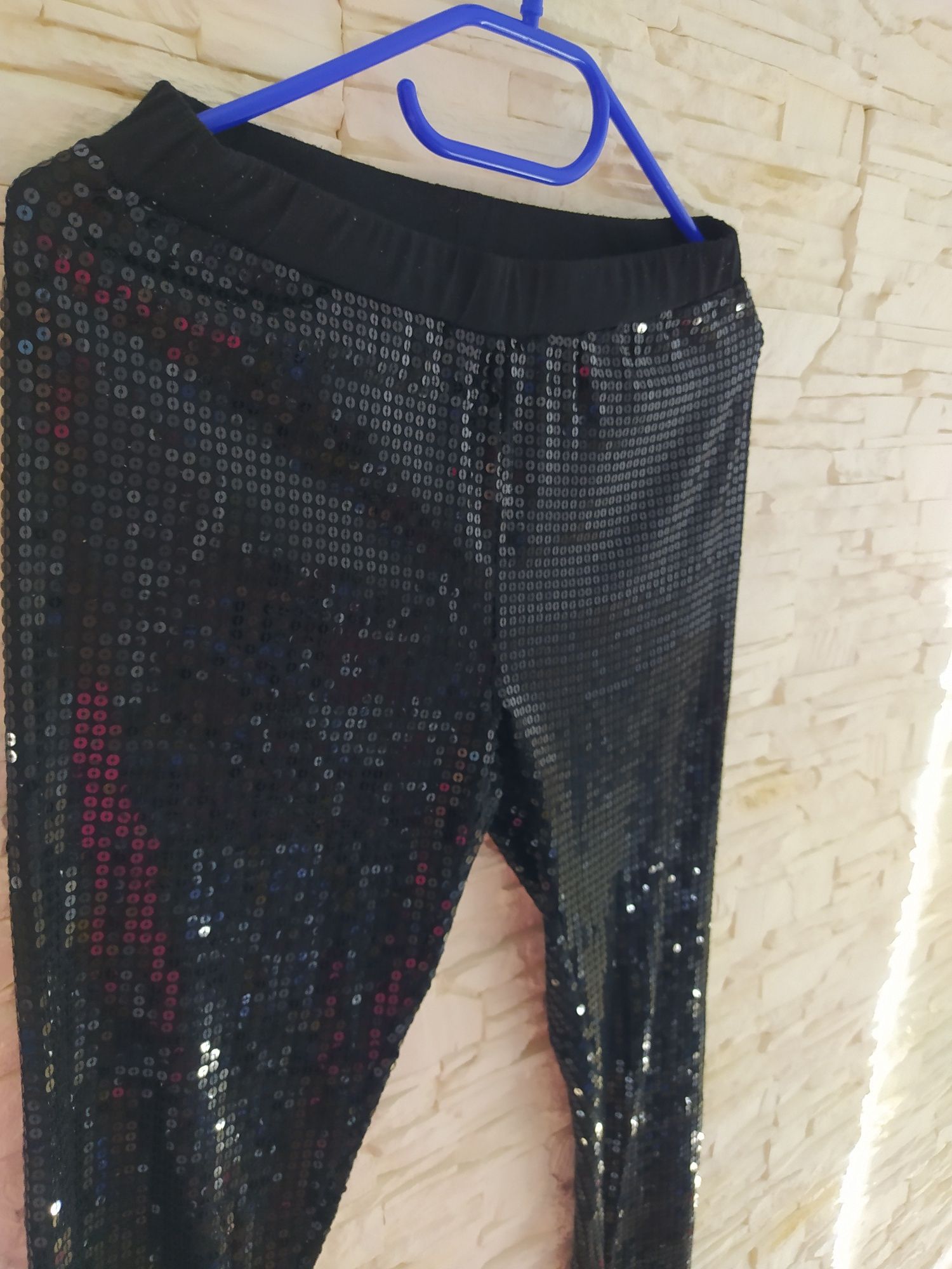 Legginsy Cekiny 36/38 czarne