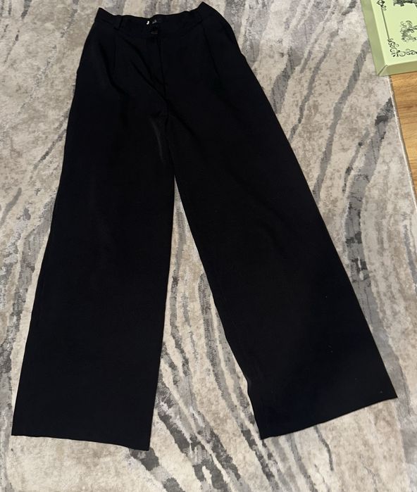 Брюки палаццо чорні
