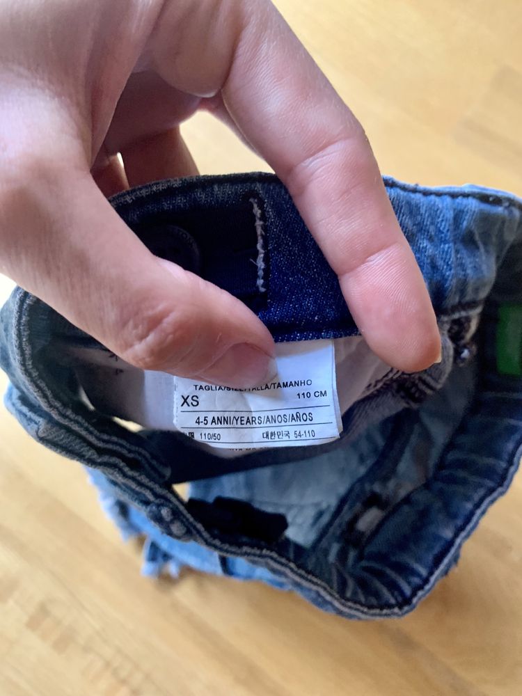 Spodenki jeansowe Benetton rozmiar 110 cm