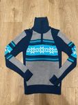 Sweter golf wełniany wool KARI TRAA r.S unisex góry