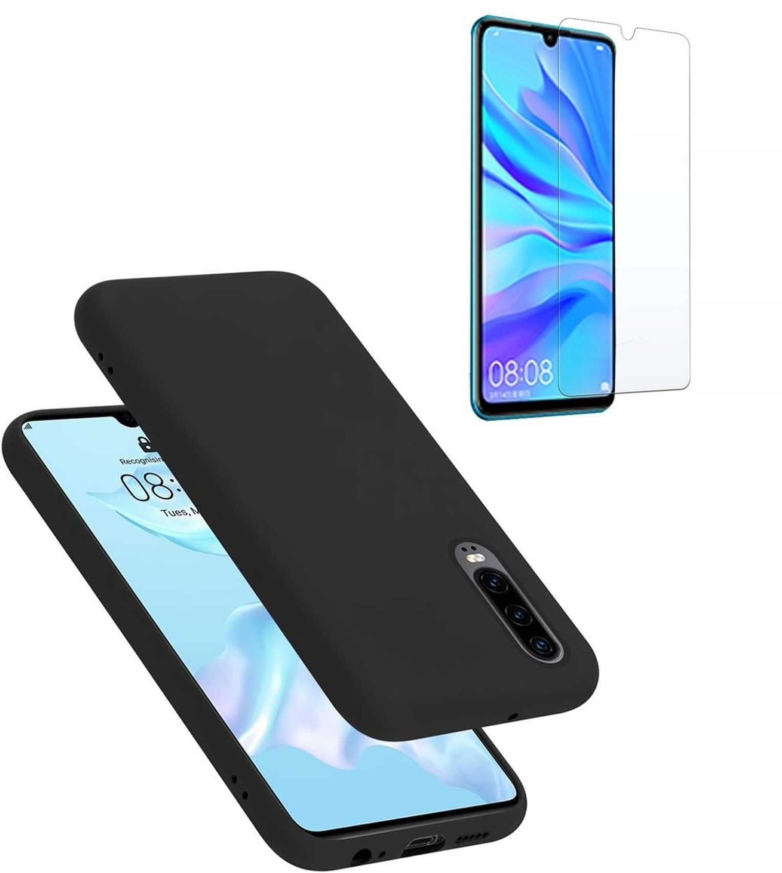 Etui Slim Matt do Huawei P30 + Szkło Hartowane