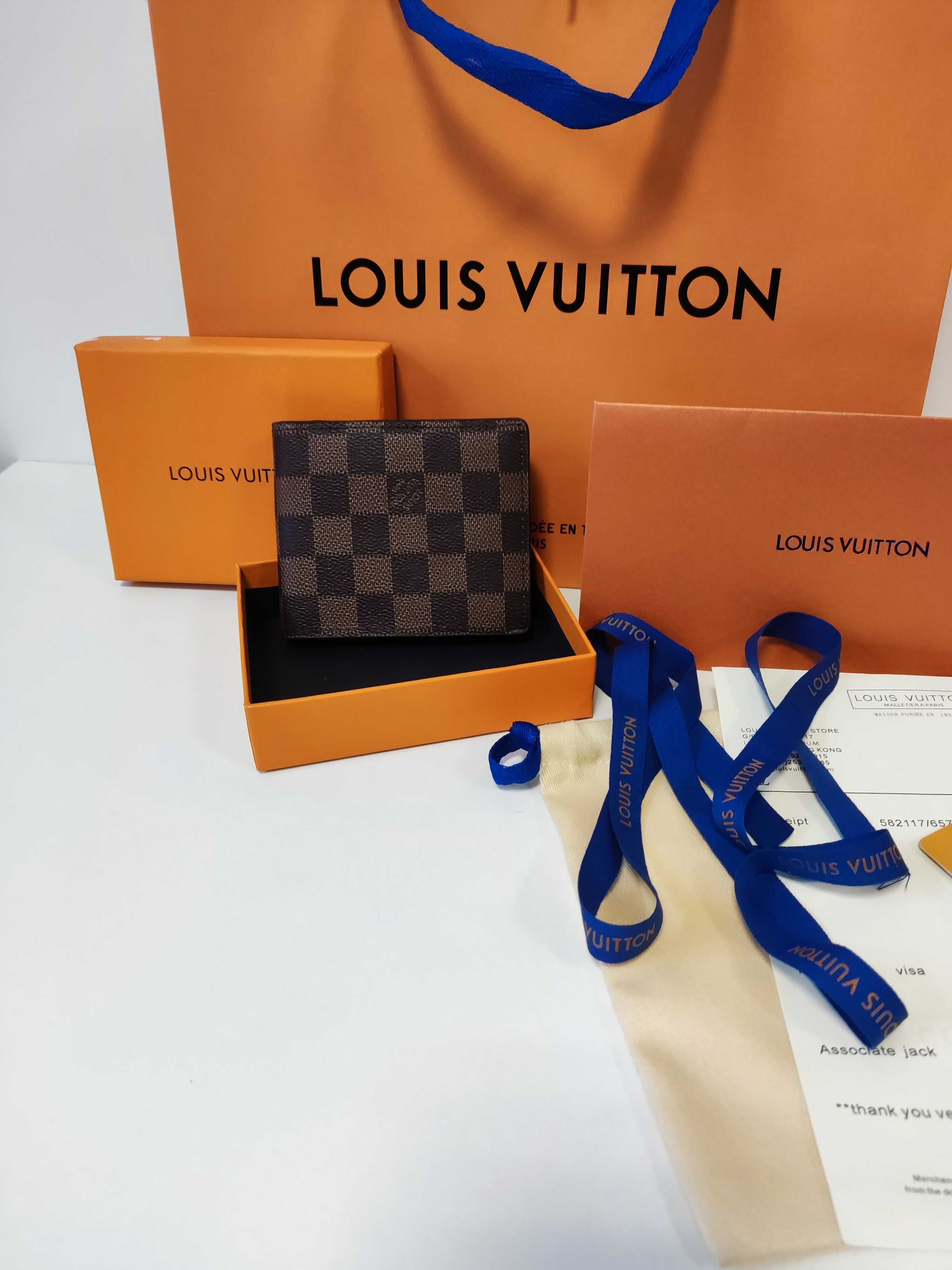 Louis Vuitton portmonetka portfel męski skóra prezent  89-21
