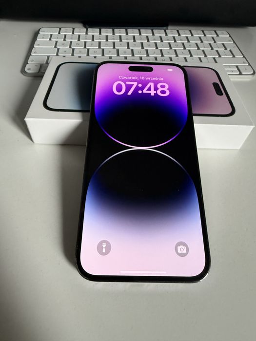 iPhone 14 Pro Max 128gb Deep Purple Bateria 93% od nowosci