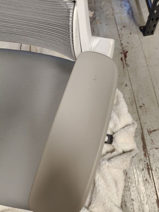 Melokea Fotel Biurowy Szaro Biały