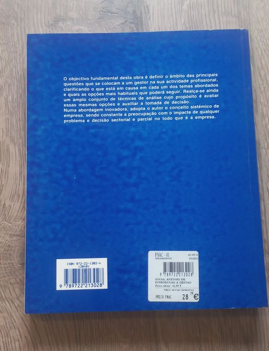Livro Introdução à Gestão de António de Sousa