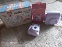 Instax mini 11  fioletowy + pokrowiec i karton