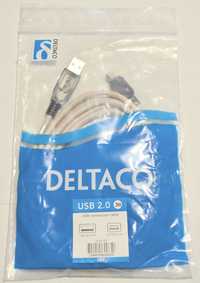 Kabel Deltaco USB - mini USB 2 metry