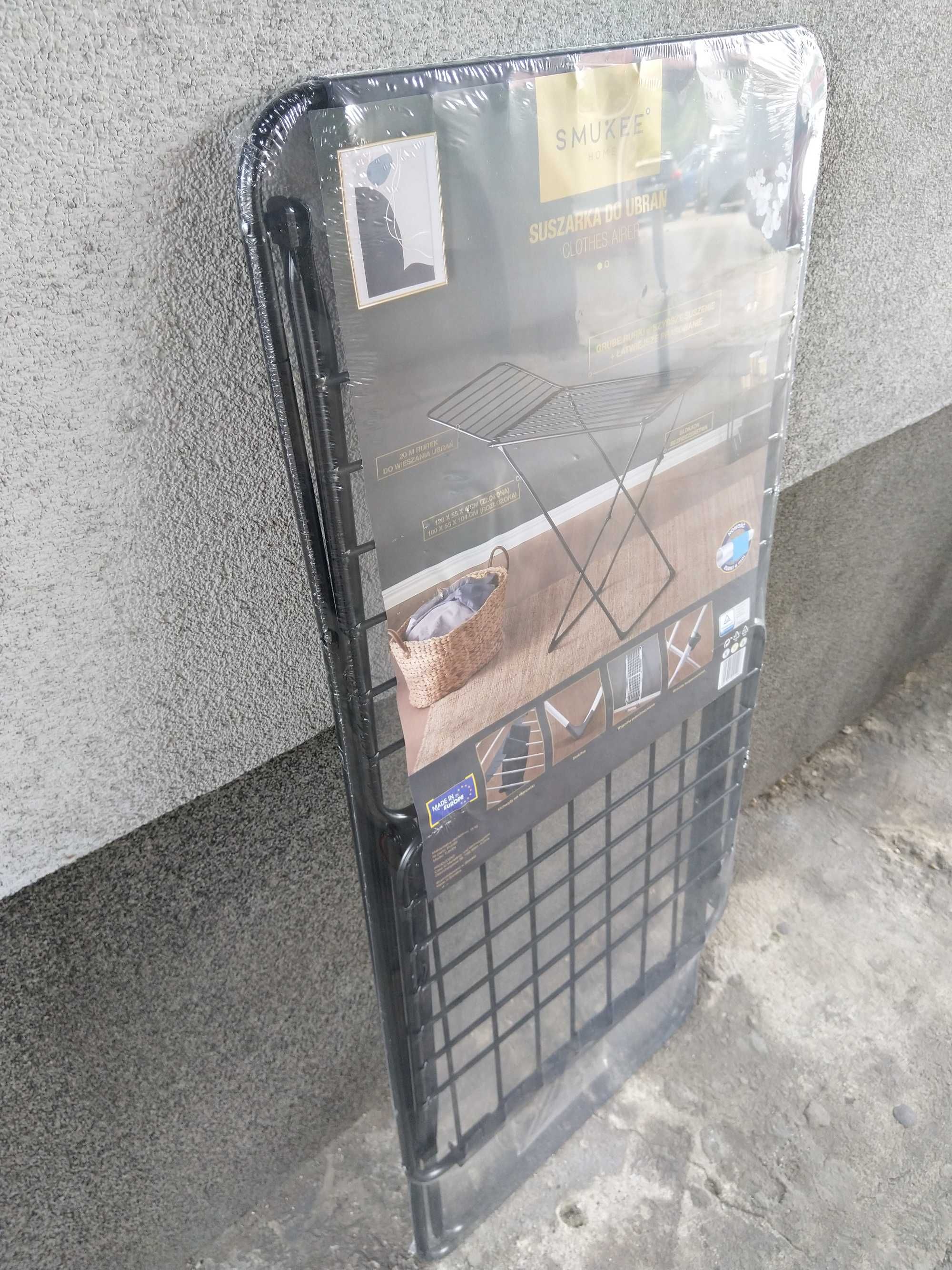 NOWA Suszarka Na Pranie Ubranie Bieliznę SMUKEE Tukan Czarna