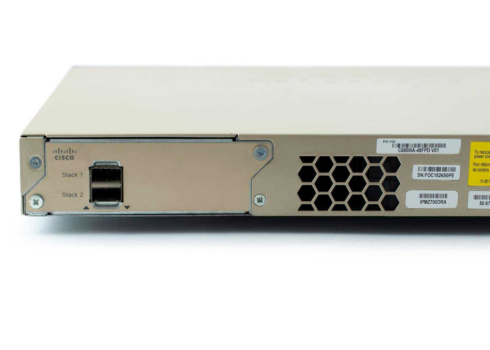 Гигабитный коммутатор Cisco C6800IA-48FPDR PoE+ 10G