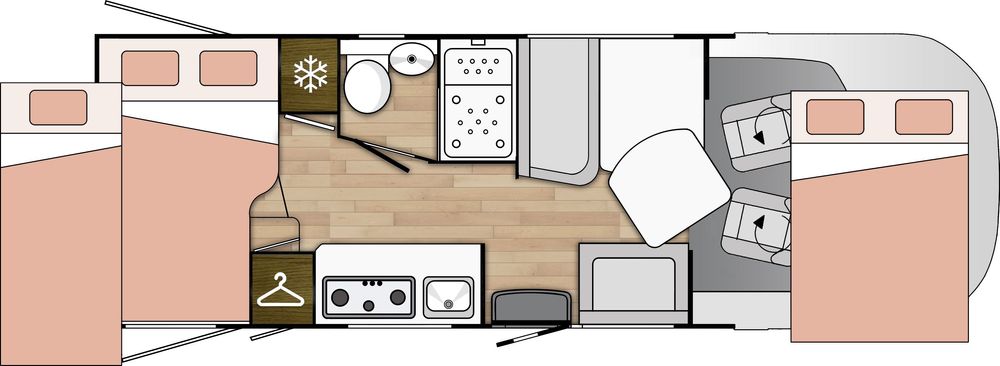 Wynajem Kampera 940 Rok 2022, komfortowy, bogato wyposażony, Łódź