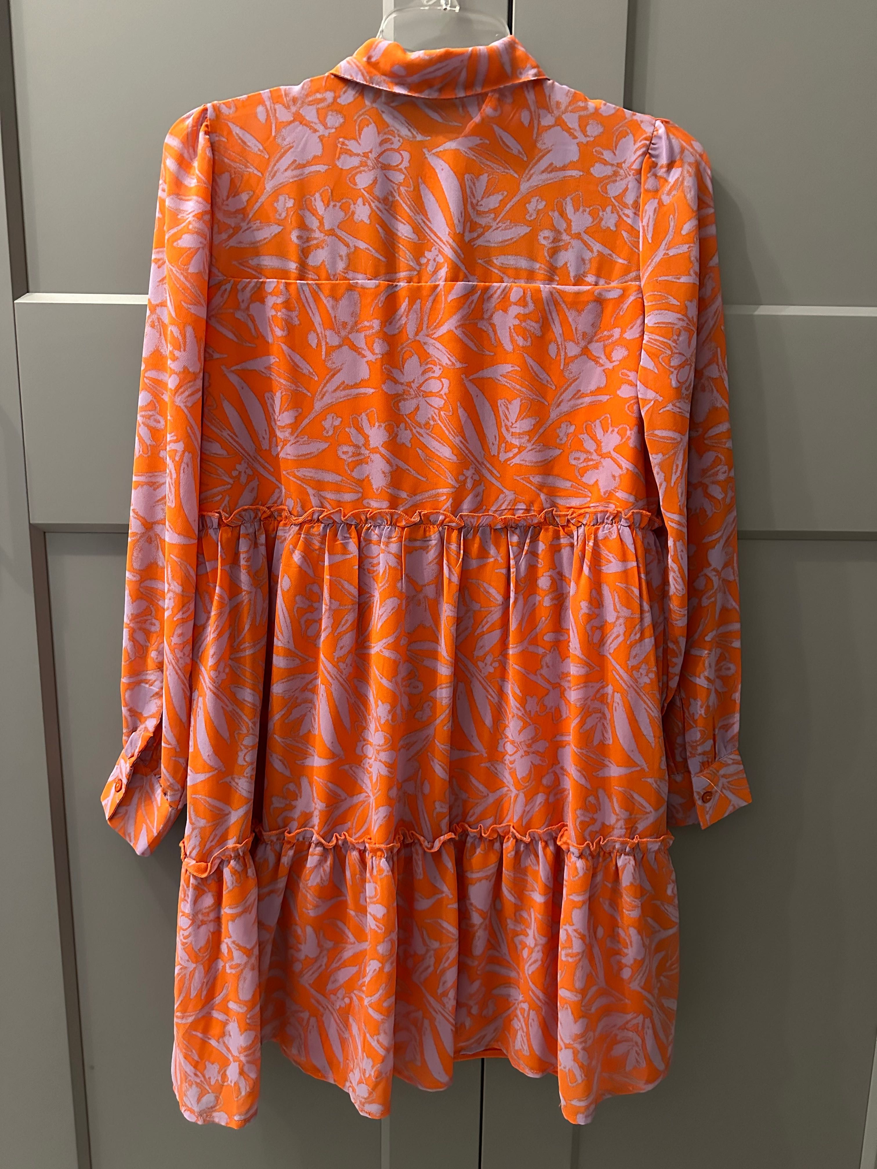 Pomarańczowa sukienka Sinsay
