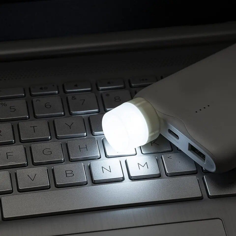 USB LED ліхтарик, лампочка від Power-Bank.