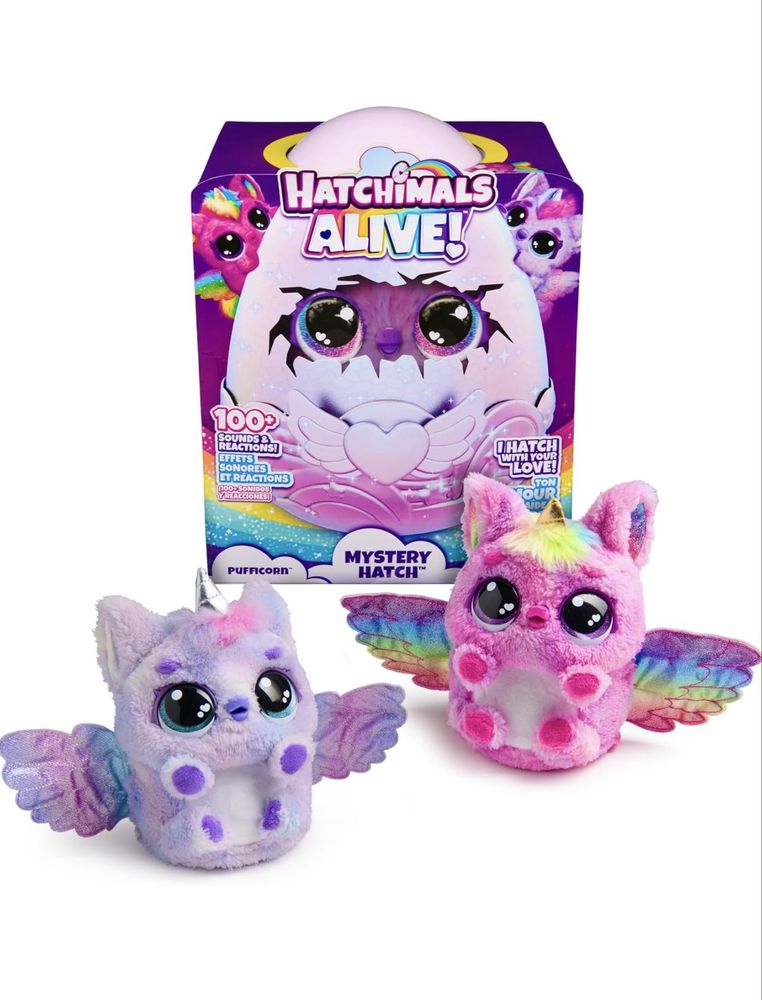 Hatchimals Alive Mystery Hatch Pufficorn інтерактивна іграшка яйце