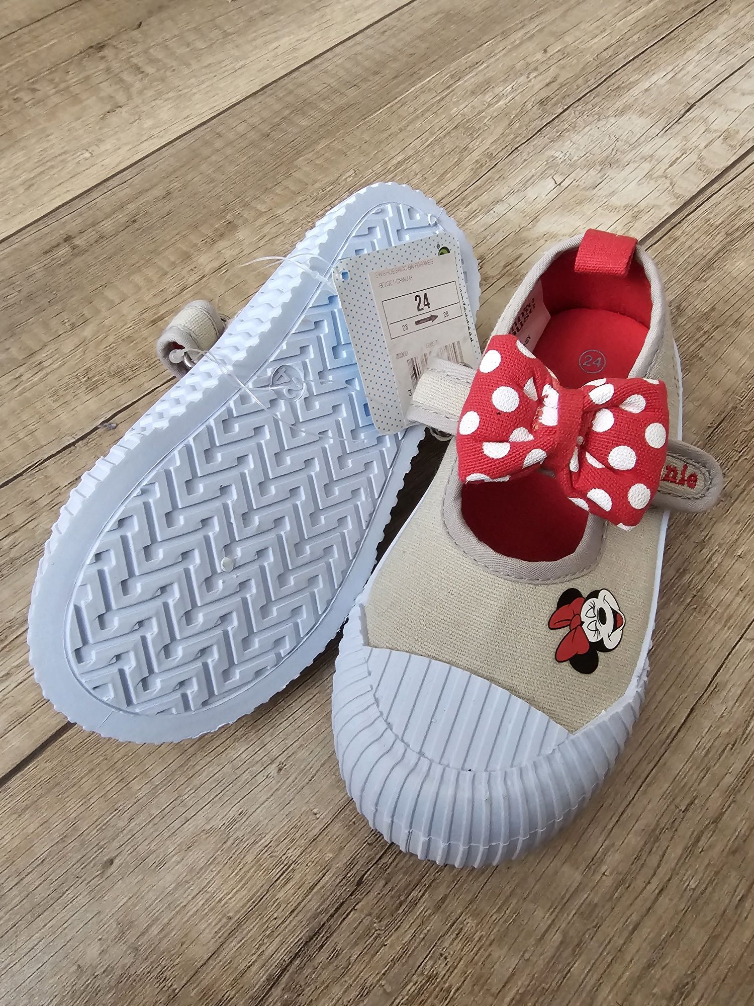 Disney Minnie Mouse piękne trampki buciki na rzep 24