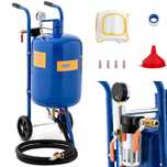 piaskarka syfonowa mobilna z regulacją ciśnienia 60-125 psi 40 l