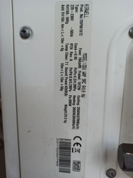 Klimatyzacja Airwell - OKAZJA kompletny zestaw