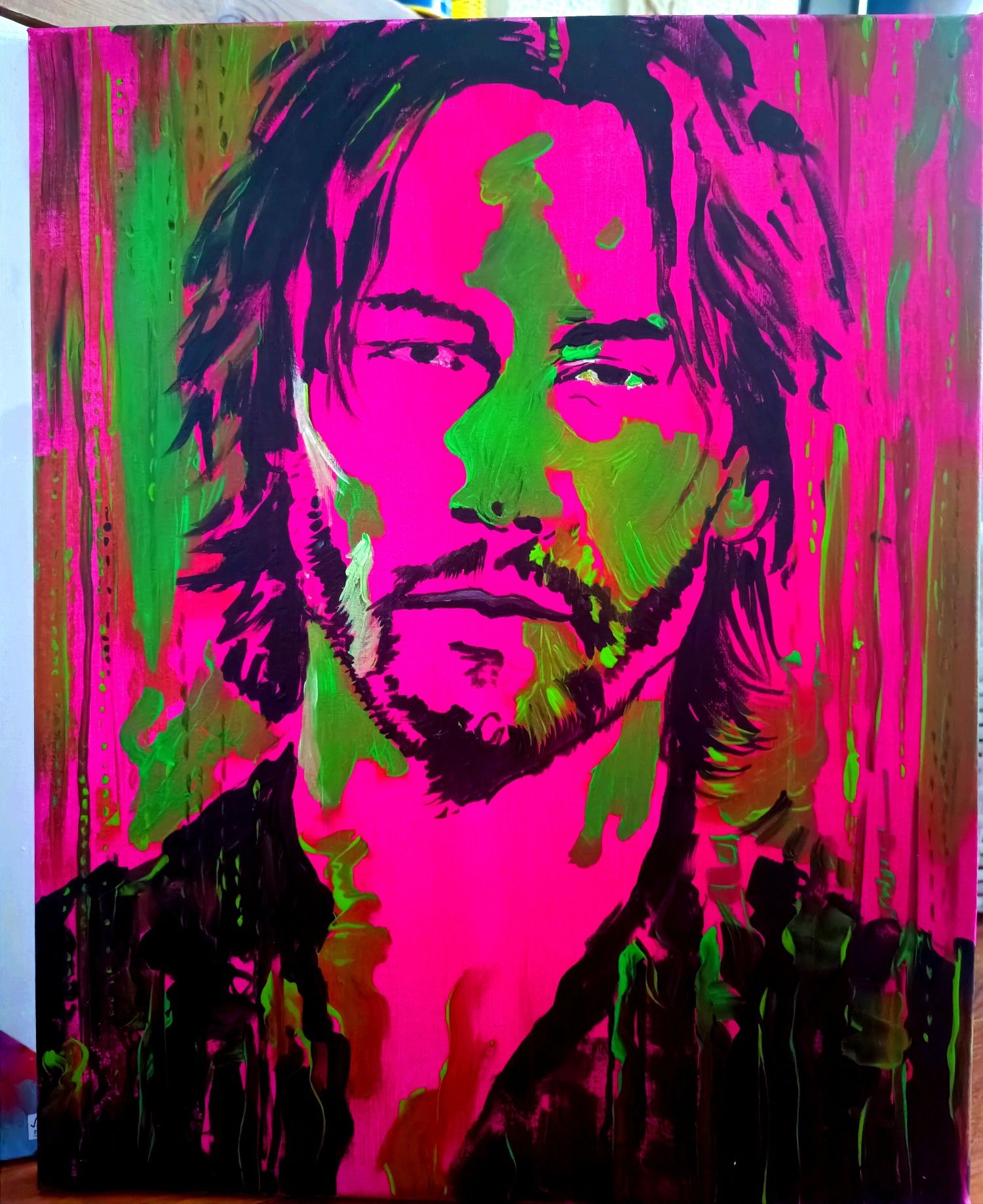 Keanu Reeves akryl na płótnie 40x50 cm