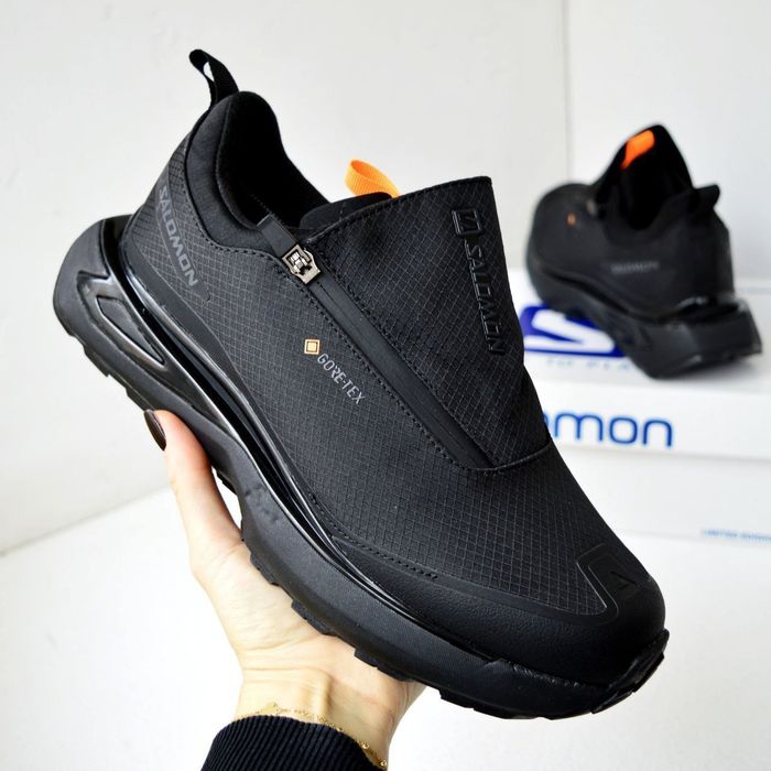 Salomon Odyssey Goretex кросівки термо Чоловічі зимові теплі чорні