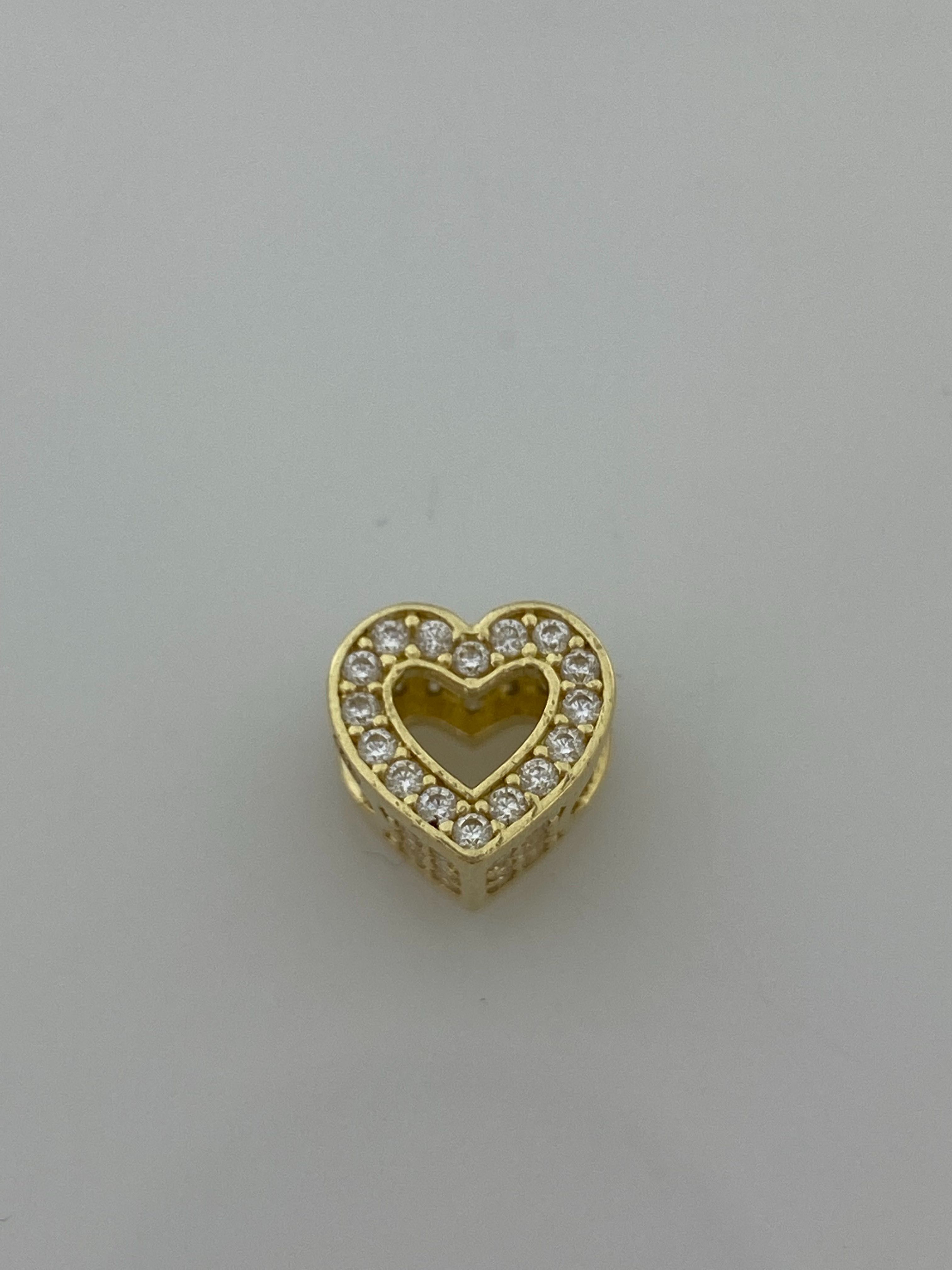 Złoty element charms na bransoletkę Pandora, Próba 585. Nowy (4142)