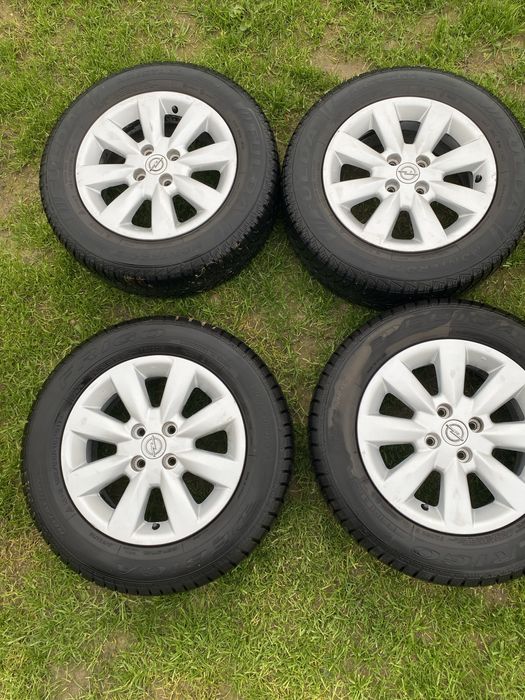Koła alufelgi 15 cali. 4x100 opel opony zimowe