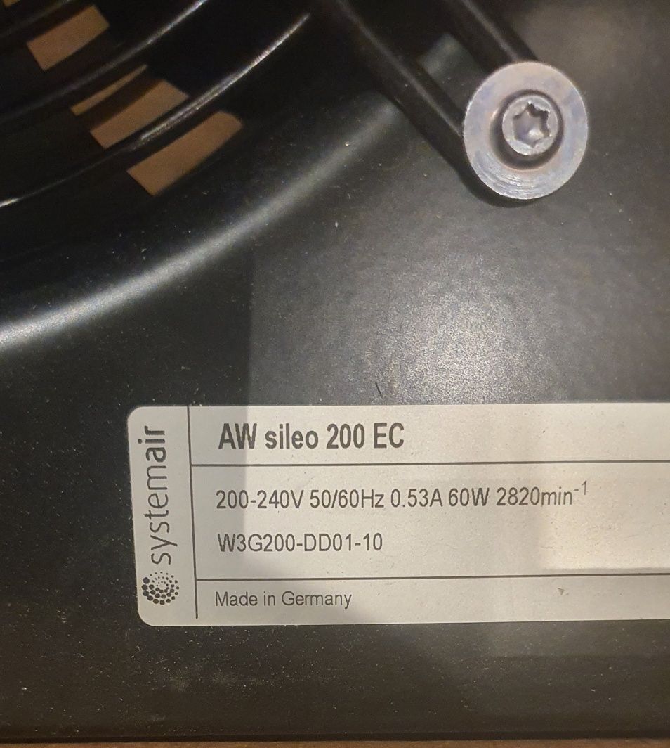 Ventilador axial Systemair AW 200 EC sileo