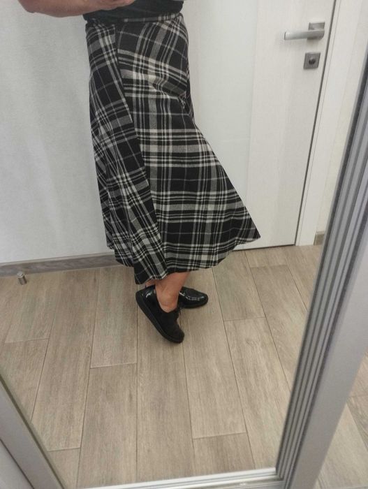 юбка теплая клетка