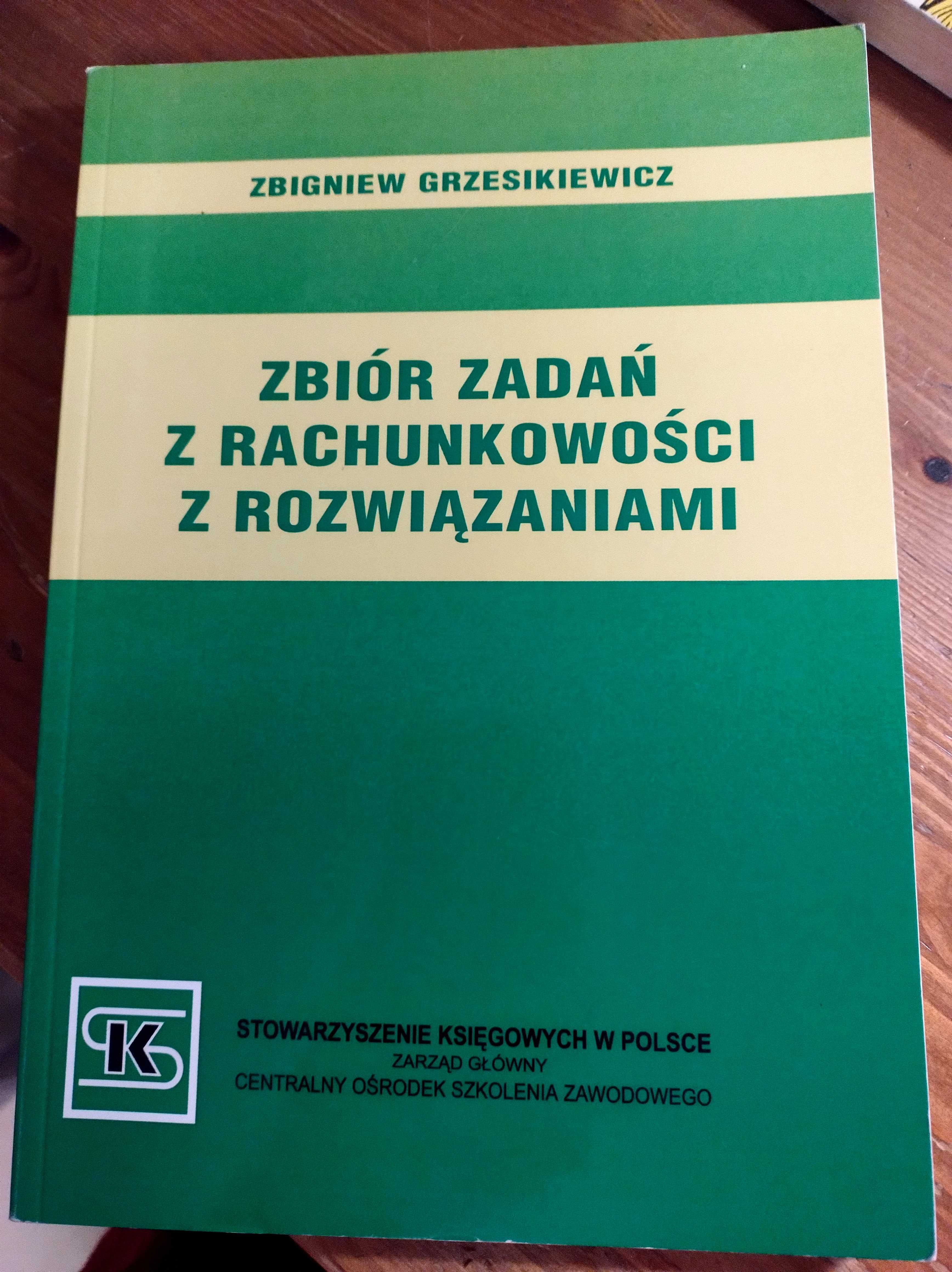 Zbiór zadań z rachunkowości z rozwiązaniami Grzesikiewicz, jak nowy