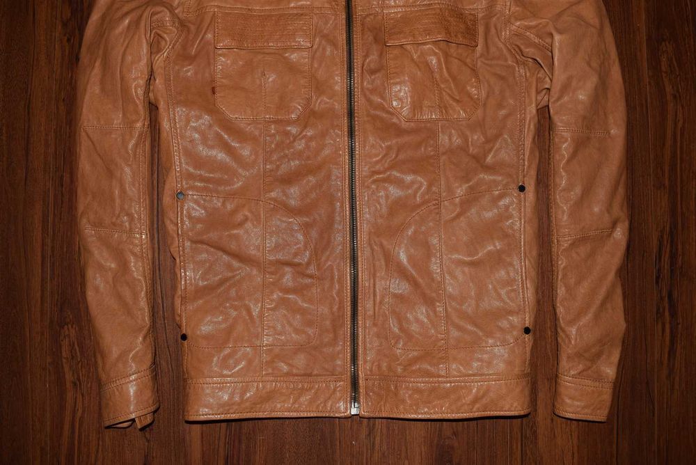 Strellson Leather Jacket ( Мужская Премиальная Кожаная Куртка Стрелсон