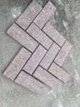 Płytka granitowa tarasowa 15x30x3cm czerwona Vanga płomieniowana