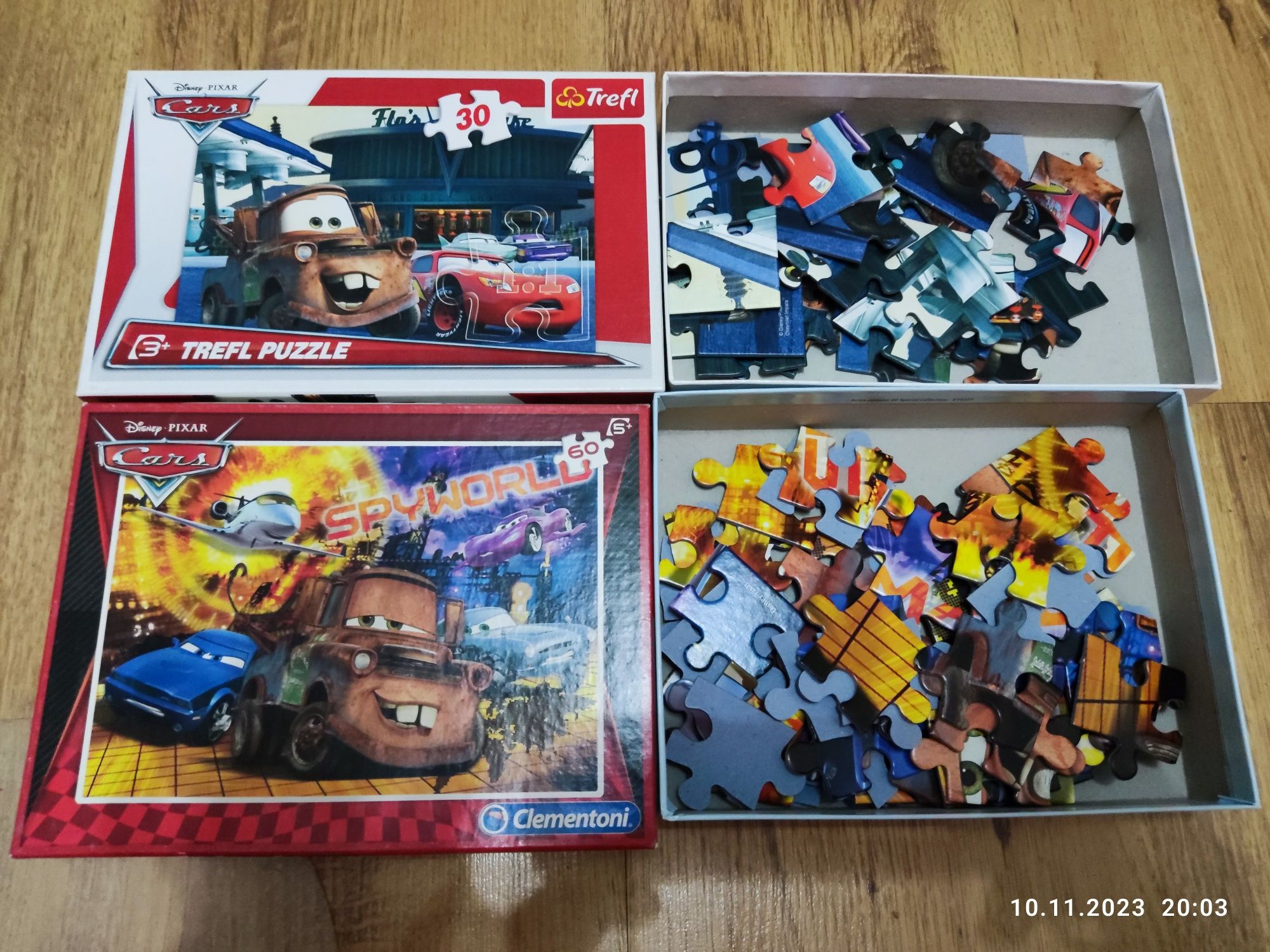 Puzzle Auta Cars 2 szt 30 i 60 elementów