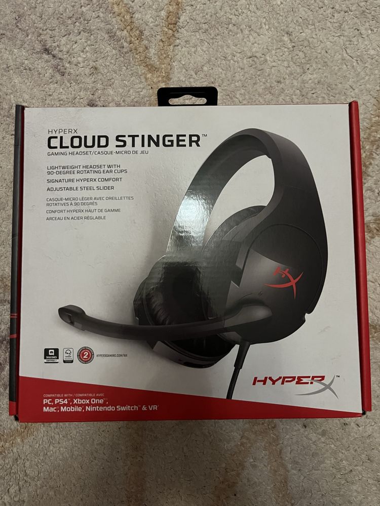 Hyperx Cloud Stinger Czarno-Czerwony