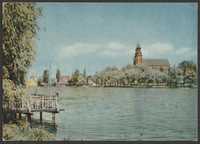 pocztówka - Gniezno 1964 - widok ogólny - katedra