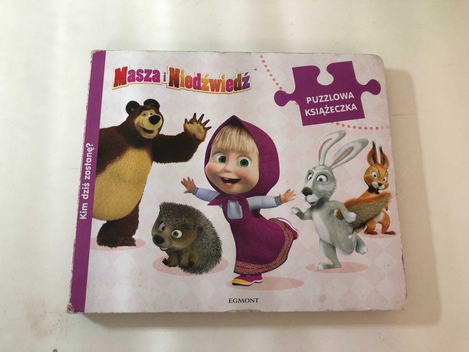 Masza i Niedźwiedź puzzle 9 elementowe i ksiązka