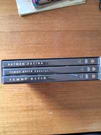 DVD ліцензійні, нові. Бетман трилогія, Temny rytir Trilogie