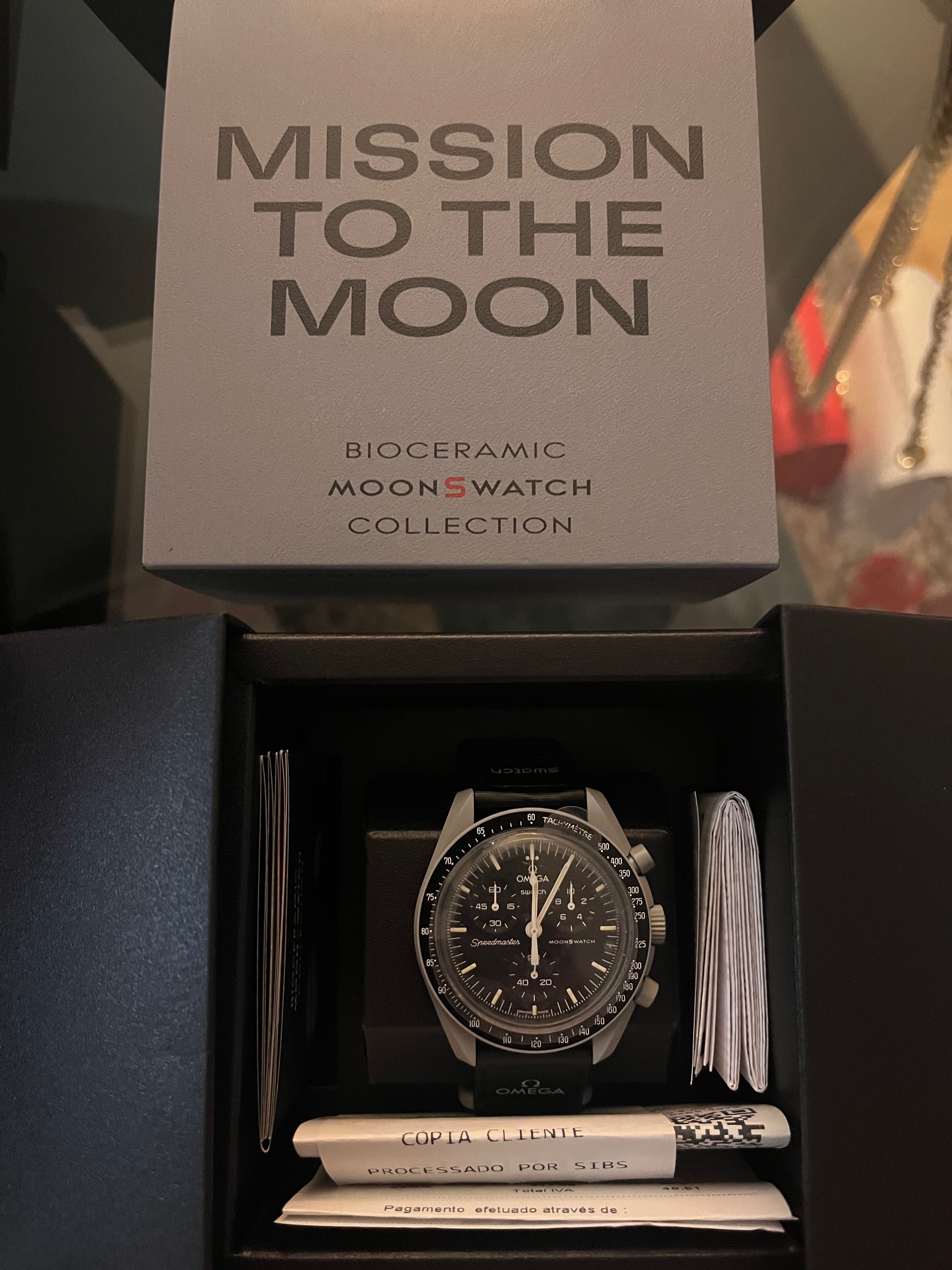 Relógio Swatch - Omega Moon
