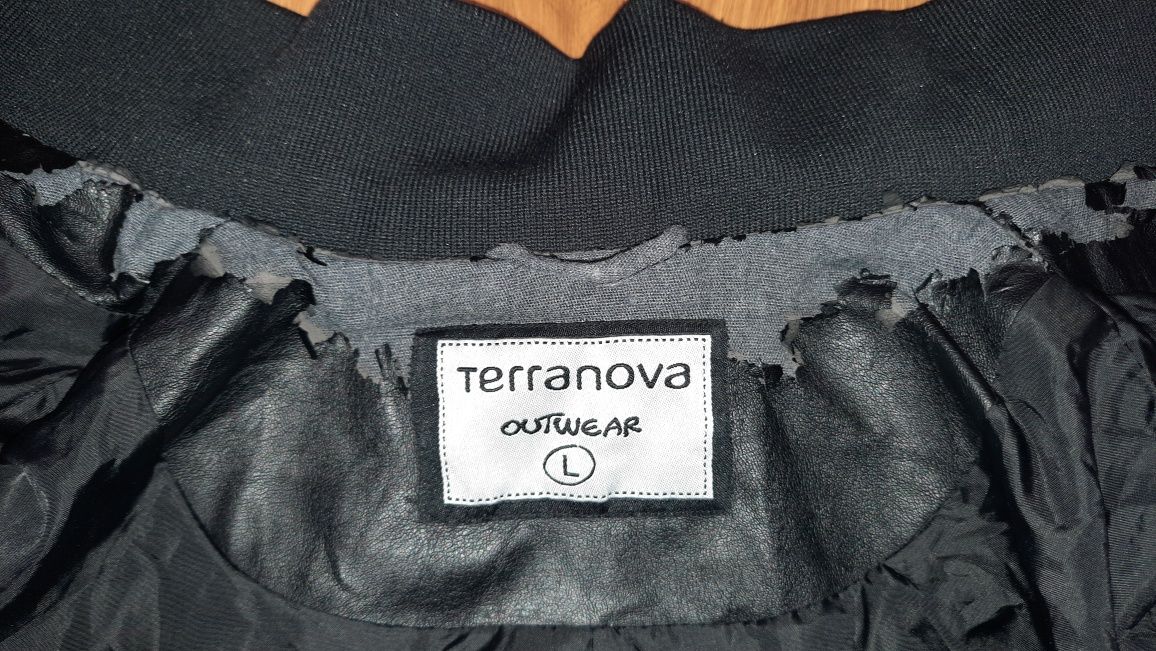 Terranowa , Czarna skórzana kurtka