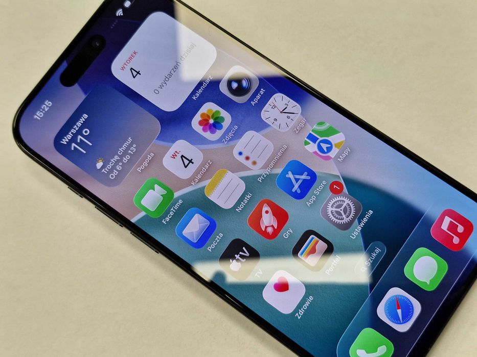 Iphone 15 PRO 128GB/ Blue Titanium/ 87%/ Grade A-/ + ładowarka