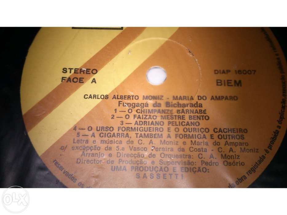 Carlos Alberto Moniz e Maria do Amparo - LP Vinil