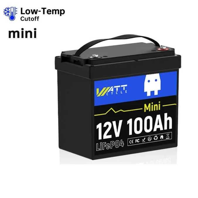 Аккумуляторная батарея WattCycle 12V 100Ah Mini EVE LiFePO4 9.5 кг