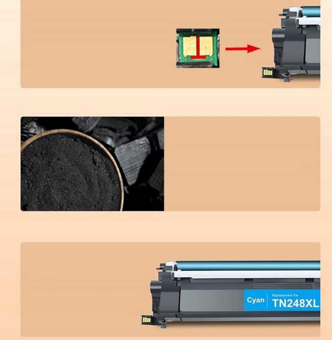 Swiss Toner TN248XL Kompatybilny z Brother HL/MFC/DCP - Zestaw 4-pak